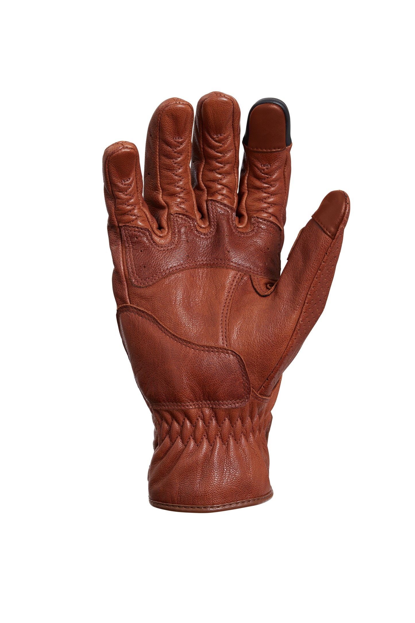 Newton Brown Leather Motorcycle Gloves S (Last Pair)