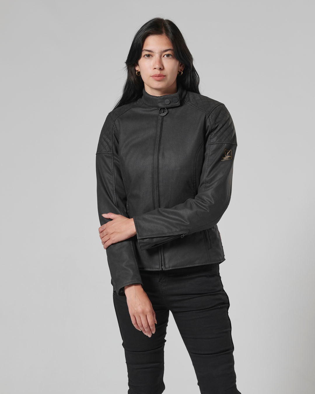 Triple Leather Jacket in Black - SS23