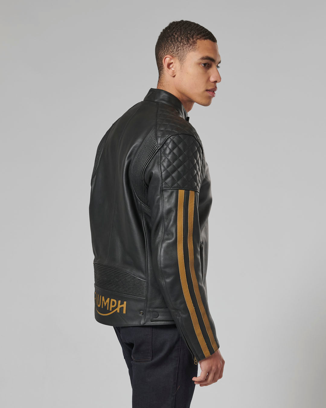 Braddan Sport Jacket in Black and Gold - SS23