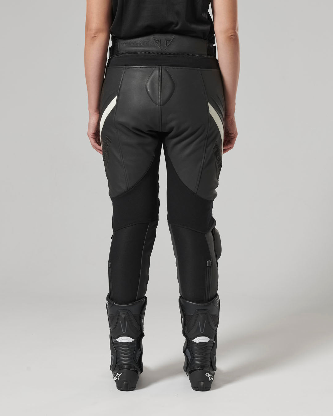 Triple Leather Jeans in Black - SS23