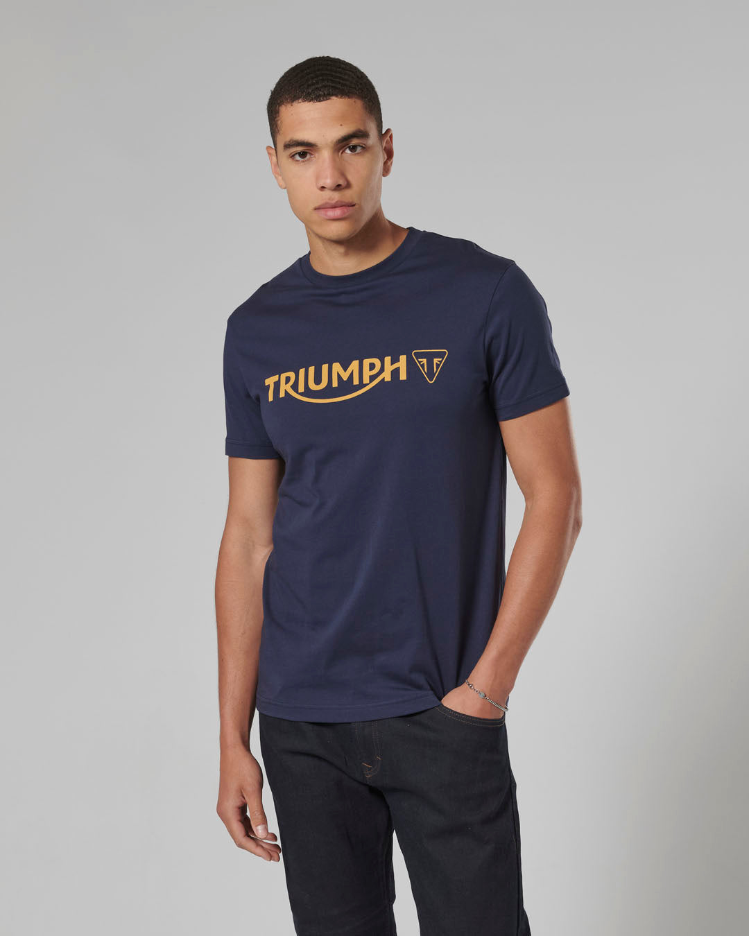 Cartmel Logo Tee in Navy