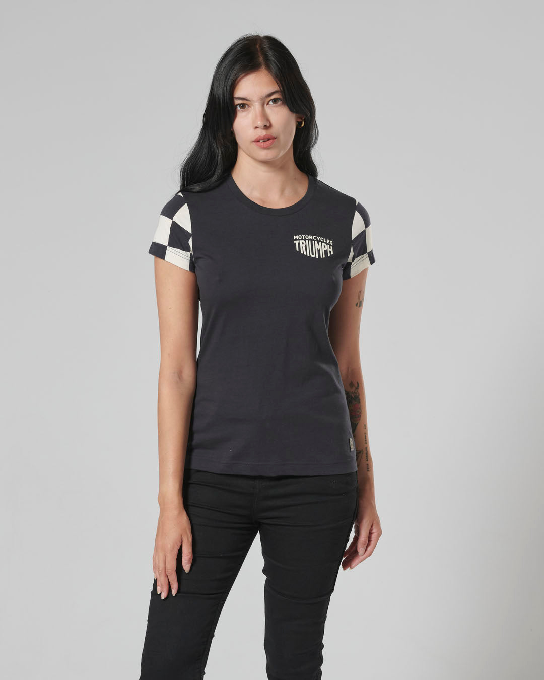 Marie Womens Tee in Black and Bone - SS23