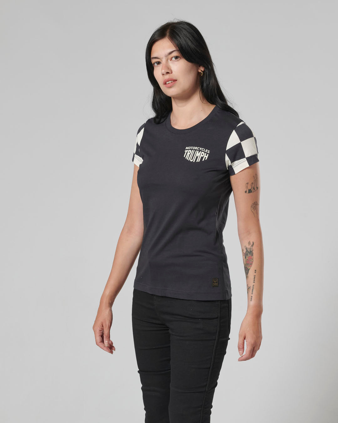 Marie Womens Tee in Black and Bone - SS23