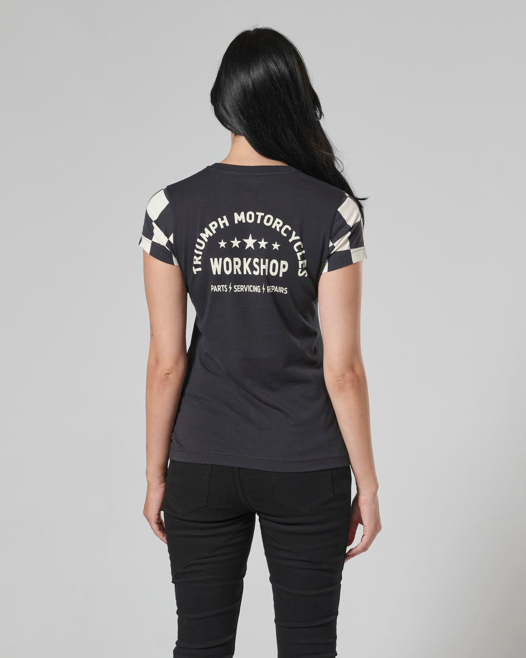 Marie Womens Tee in Black and Bone - SS23