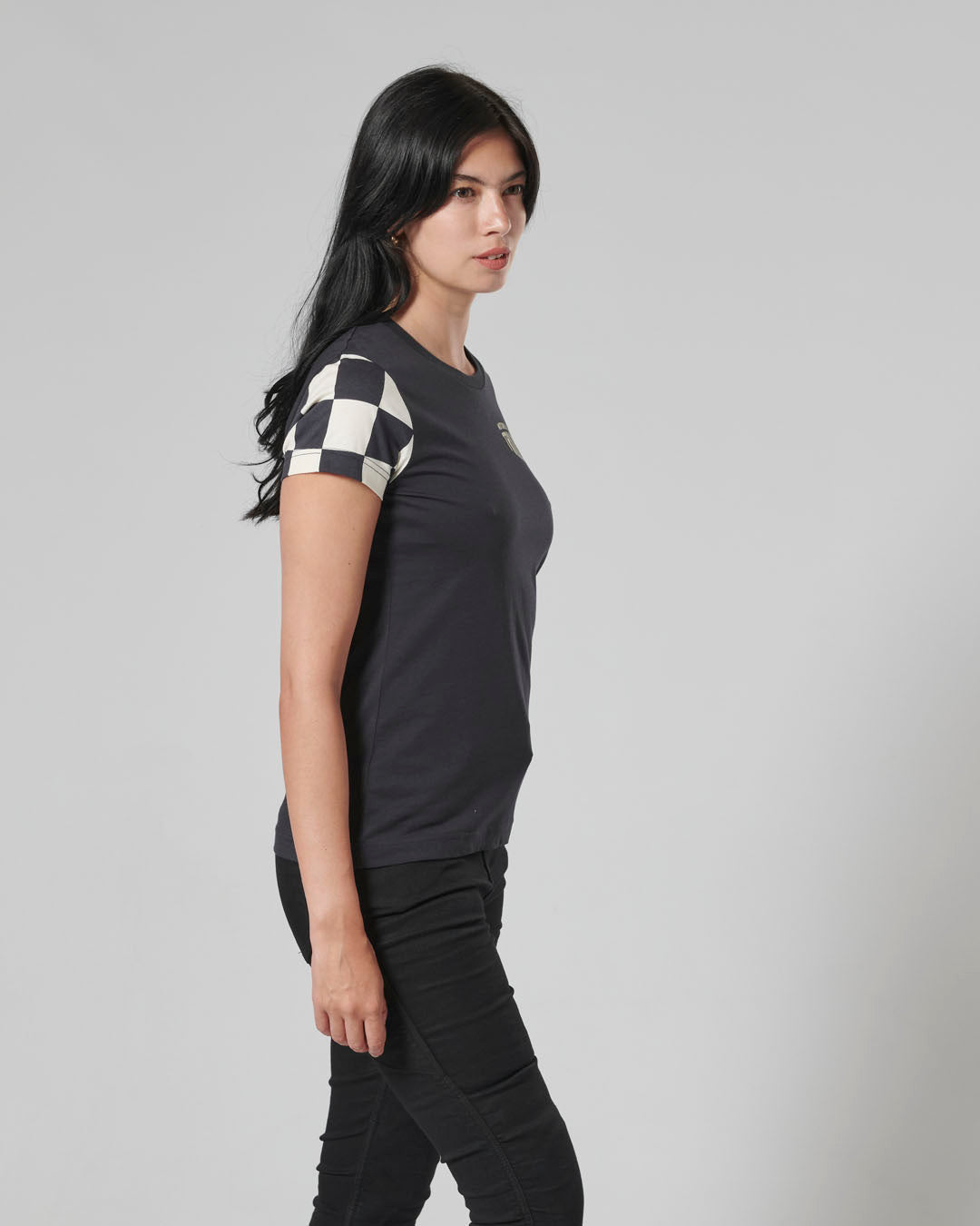 Marie Womens Tee in Black and Bone - SS23
