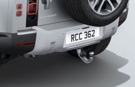 Land Rover Defender - Electrically Deployable Tow Bar Kit - Coil Suspension, Lunar Interior, Satin Starlight Tow Eye Cover, Pre 23MY