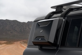 Land Rover Defender - Gloss Black Exterior Side-mounted Gear Carrier