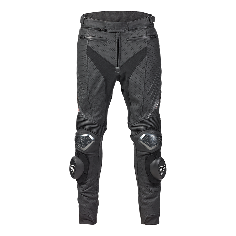 Triple Perforated Leather Pants