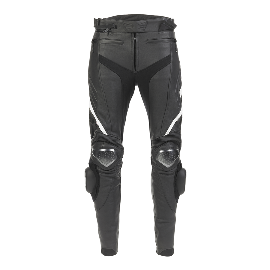 Triple Leather Jeans in Black - SS23