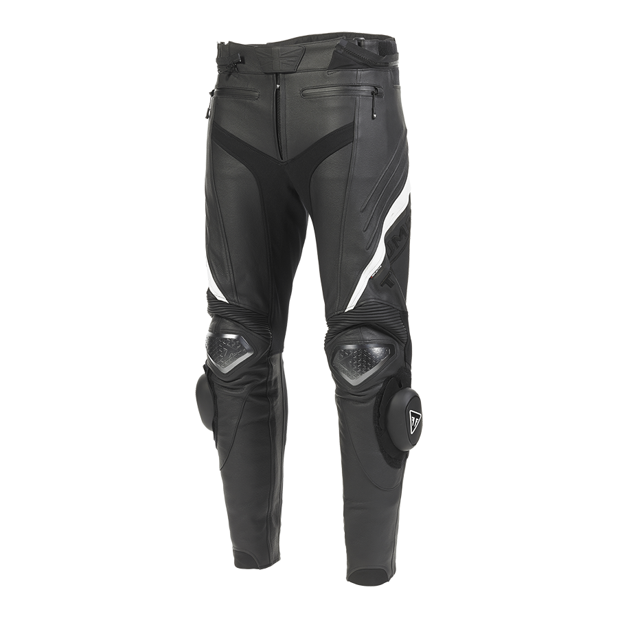Triple Leather Jeans in Black - SS23