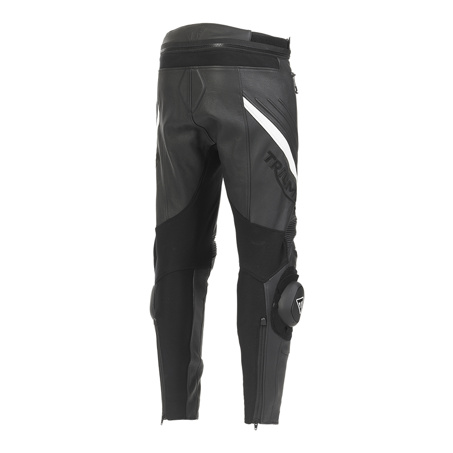 Triple Leather Jeans in Black - SS23