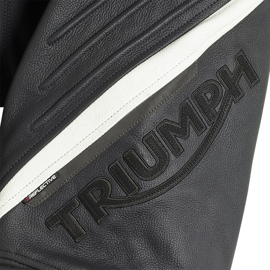 Triple Leather Jeans in Black - SS23