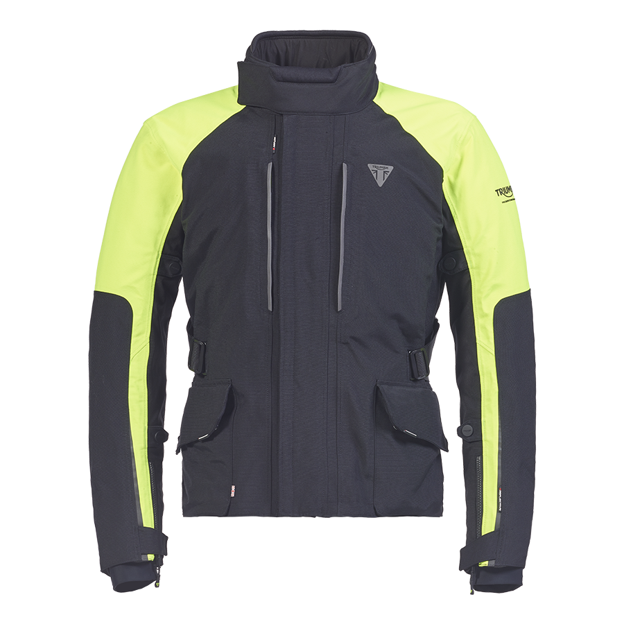 Tourer Bright Jacket in Black and Fluoro - SS23