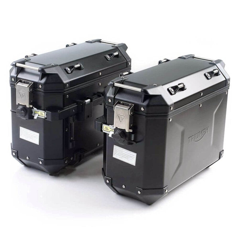 Aluminium Pannier Kit, Black - Triumph Motorcycles
