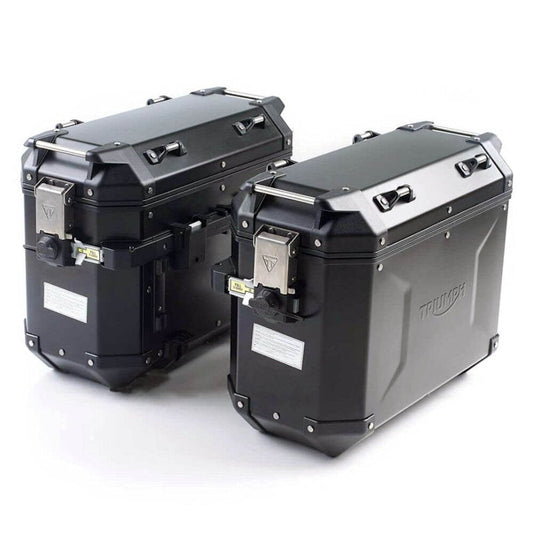 Aluminium Pannier Kit, Black - Triumph Motorcycles