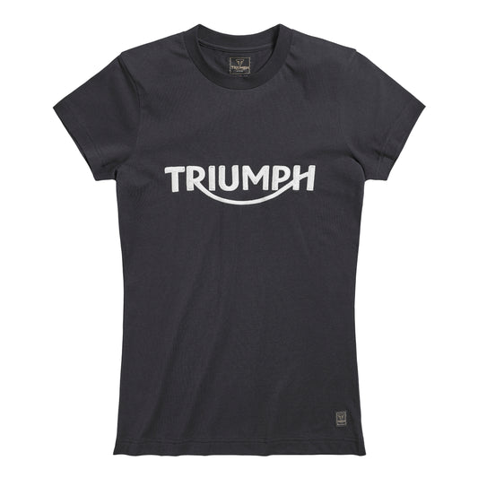 Gwynedd Womens Embroidered Tee in Black