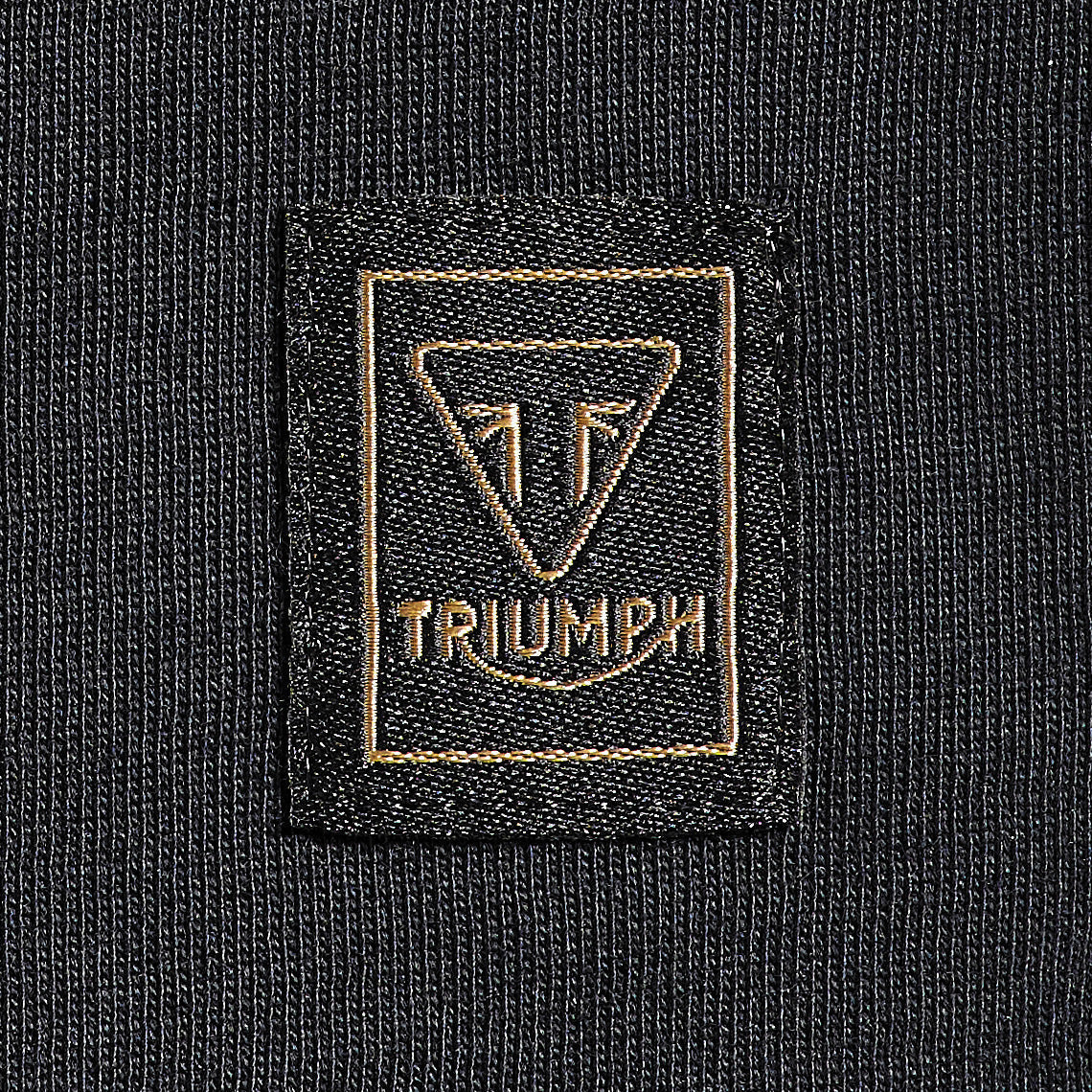 Gwynedd Womens Embroidered Tee in Black