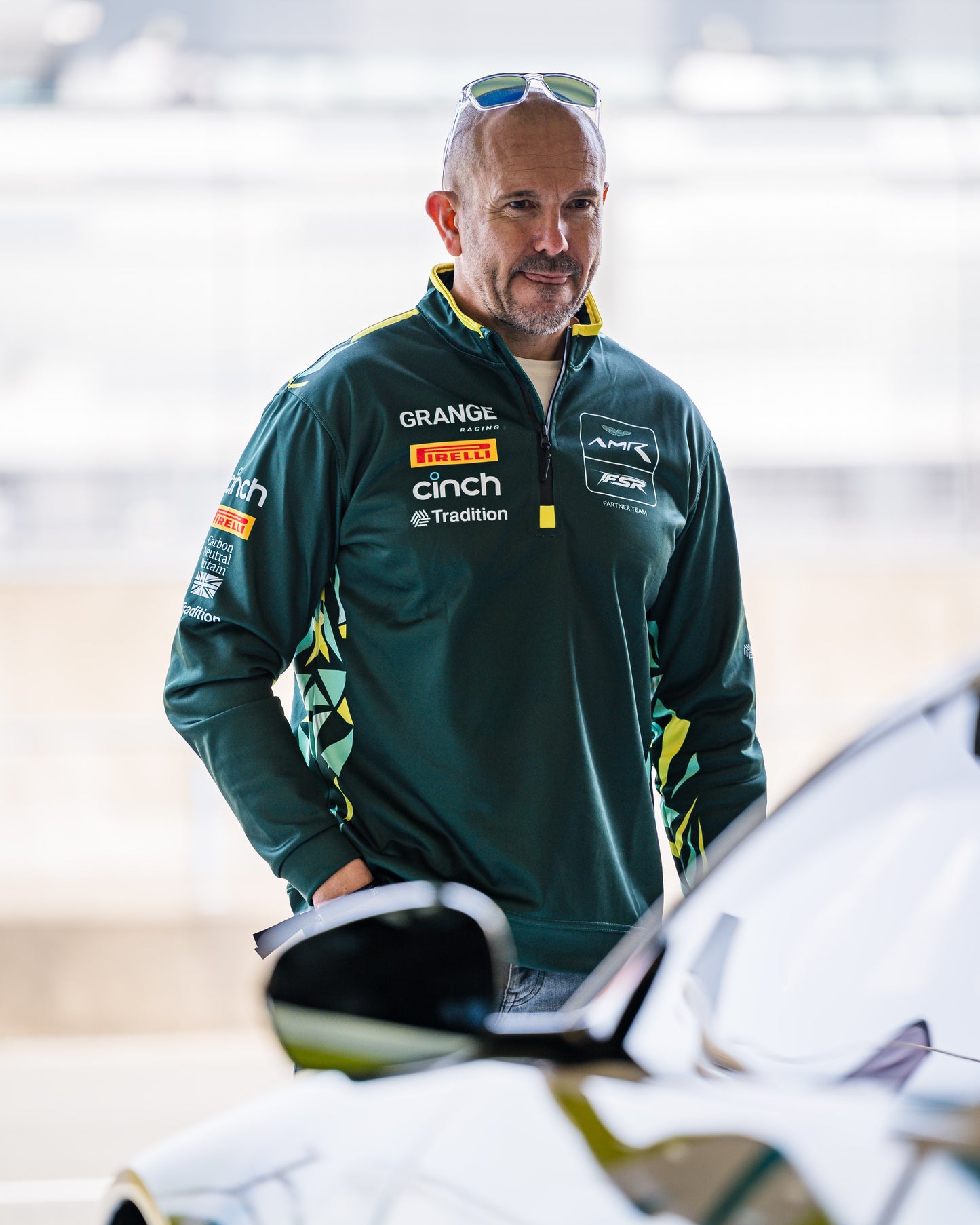 Grange Racing Performance Quarter Zip Midlayer Top