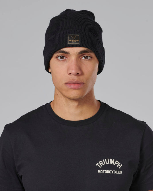 Polar Knitted Beanie in Black - SS23