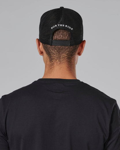 Workshop Trucker Cap in Bone and Black - SS23