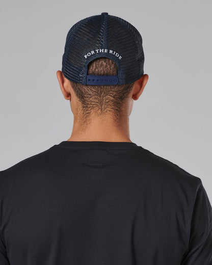 Workshop Trucker Cap in Bone and Red - SS23