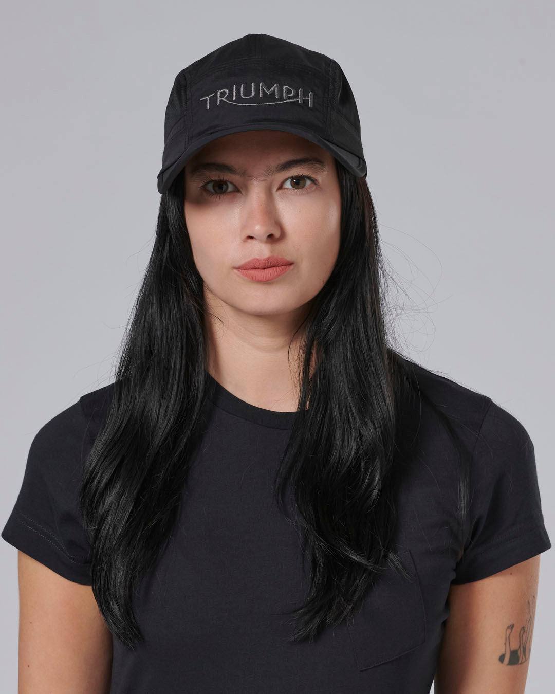 MCAS24307 - FOLDABLE CAP-BLACK - Genuine Triumph Motorcycle Product