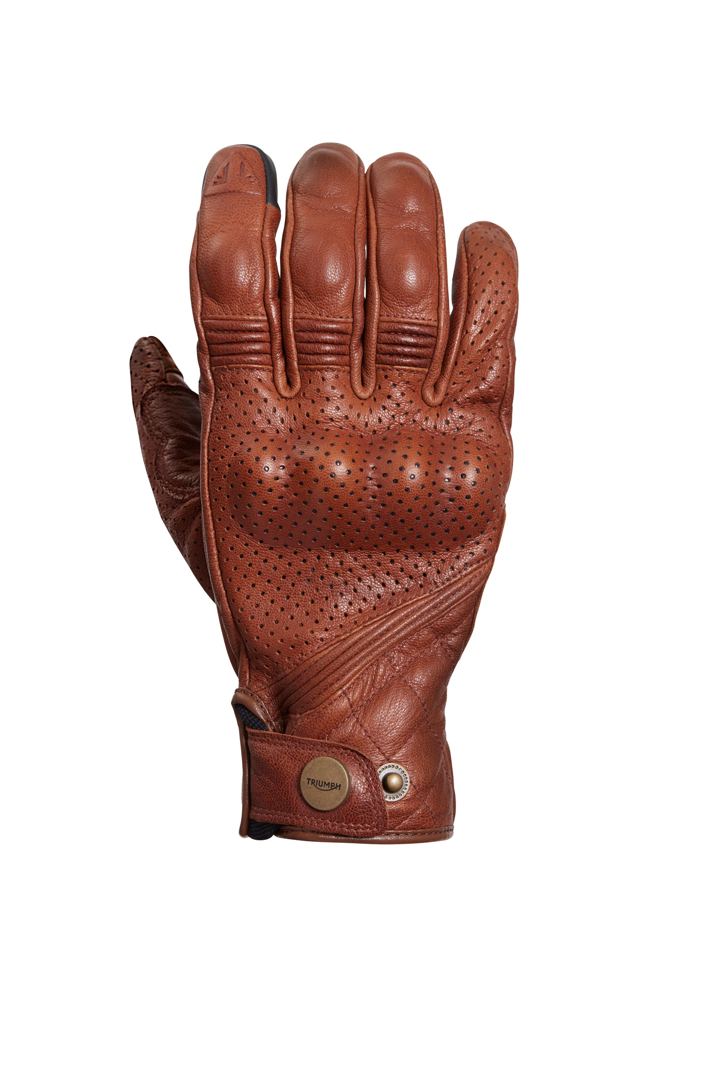 Newton Brown Leather Motorcycle Gloves S (Last Pair)