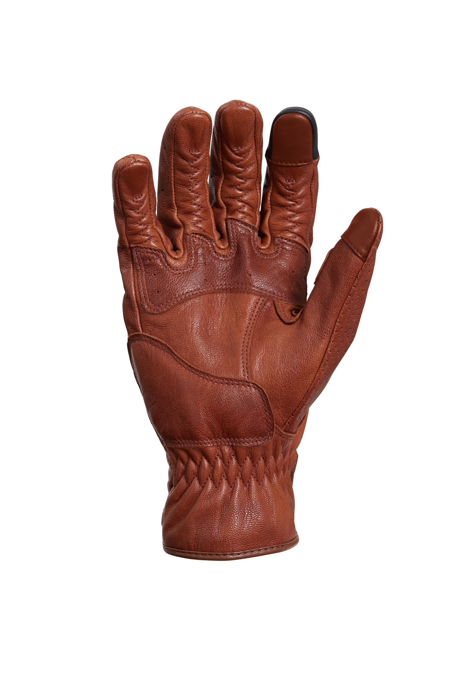 Newton Brown Leather Motorcycle Gloves S (Last Pair)