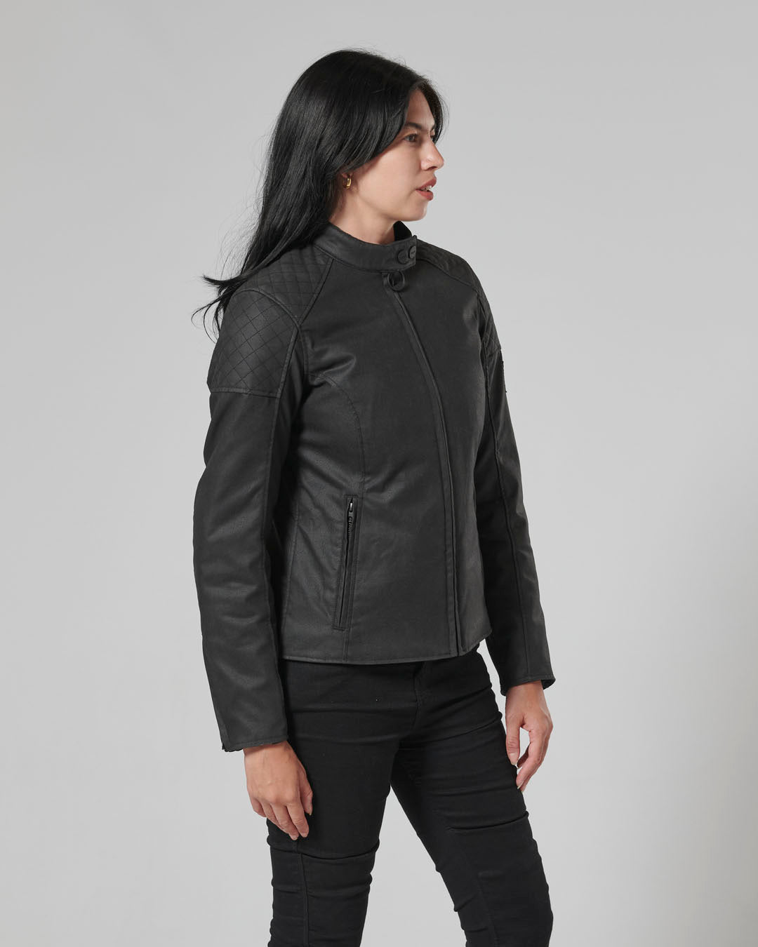 Triple Leather Jacket in Black - SS23