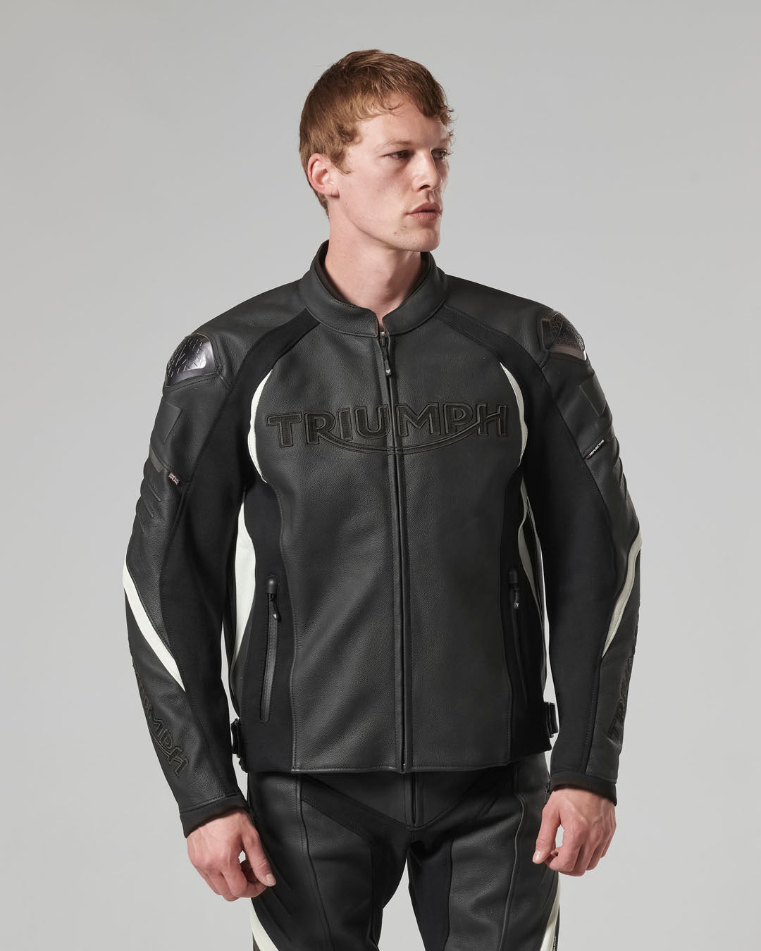 Triple Leather Jacket in Black - SS23