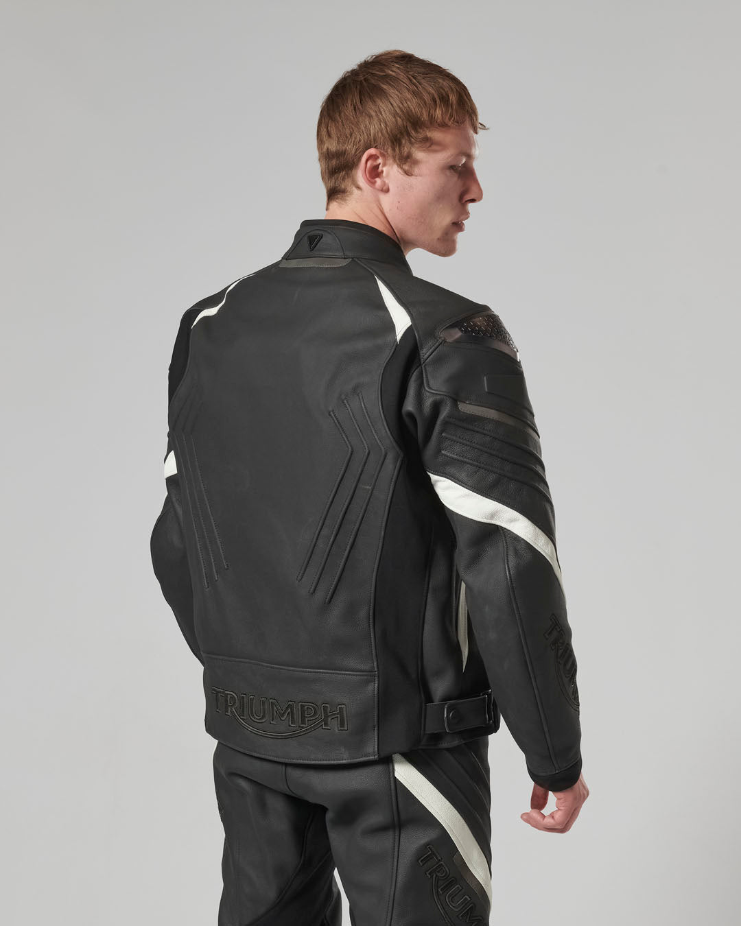 Triple Leather Jacket in Black - SS23