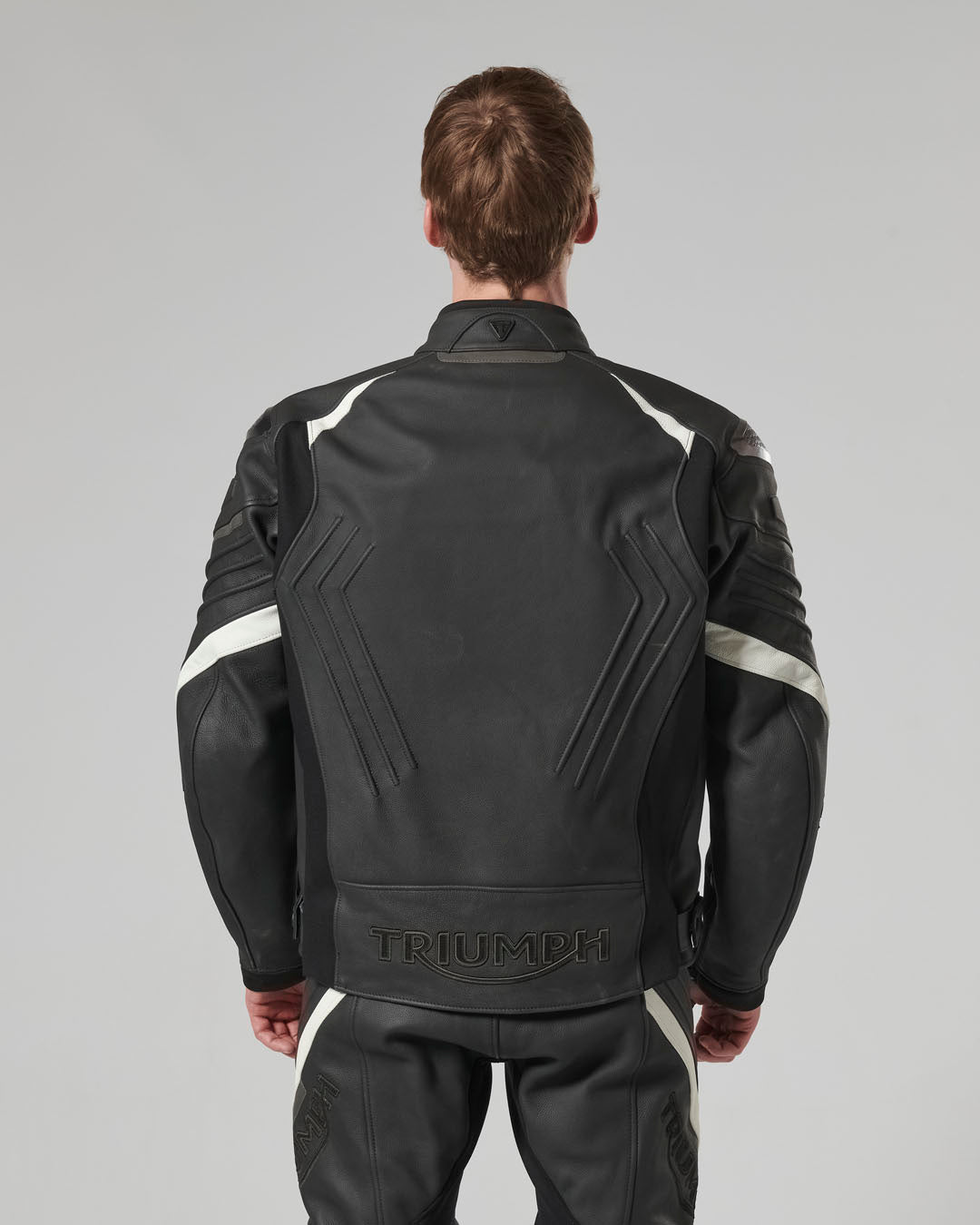 Triple Leather Jacket in Black - SS23