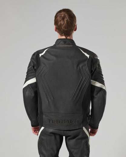Triple Leather Jacket in Black - SS23