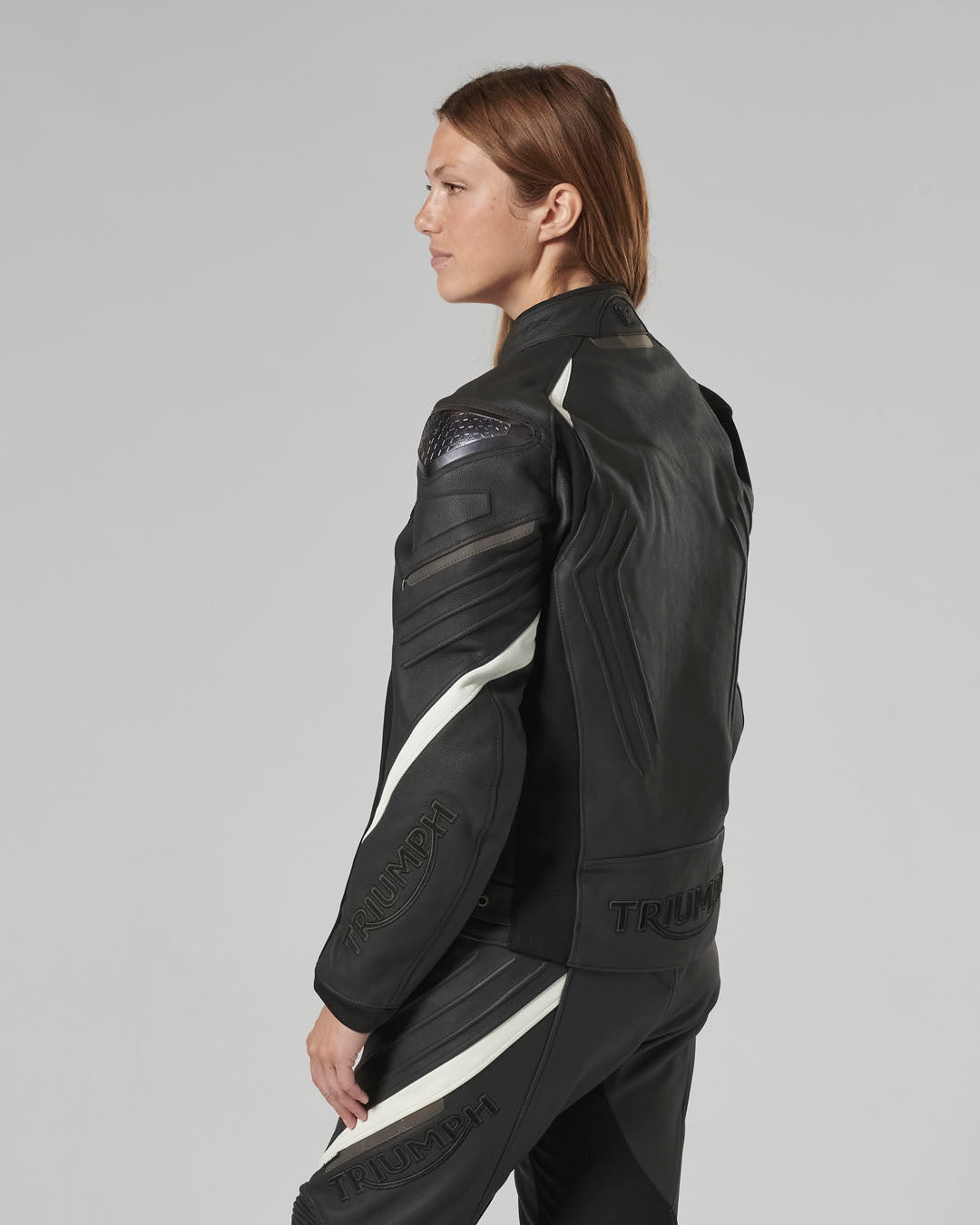 Triple Leather Jacket in Black - SS23