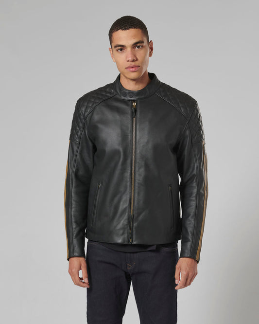 Braddan Sport Jacket in Black and Gold - SS23