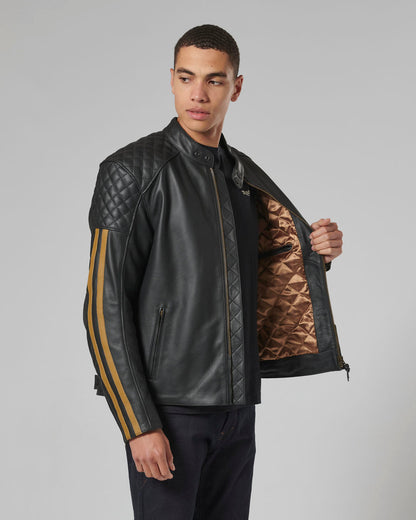 Braddan Sport Jacket in Black and Gold - SS23