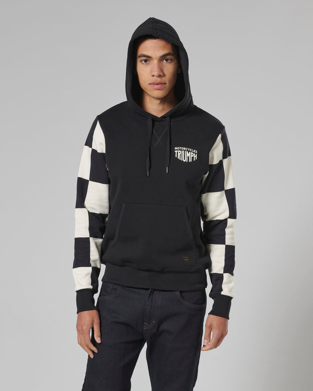 Haytham Checkerboard Hoodie in Black and White - SS23