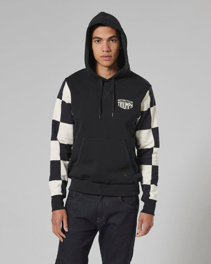 Haytham Checkerboard Hoodie in Black and White - SS23