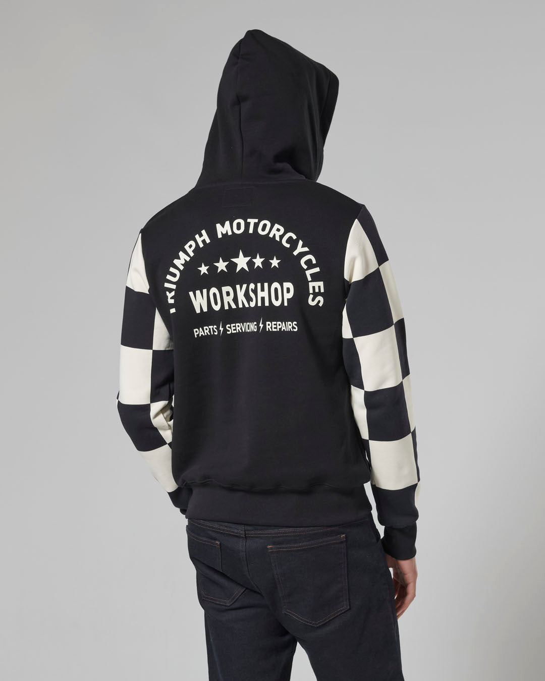 Haytham Checkerboard Hoodie in Black and White - SS23
