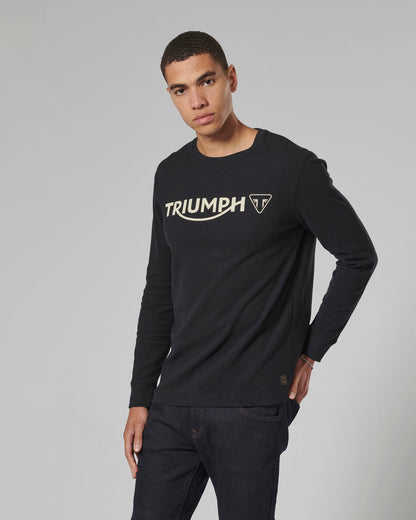 Bettmann Long Sleeve Waffle Tee Black