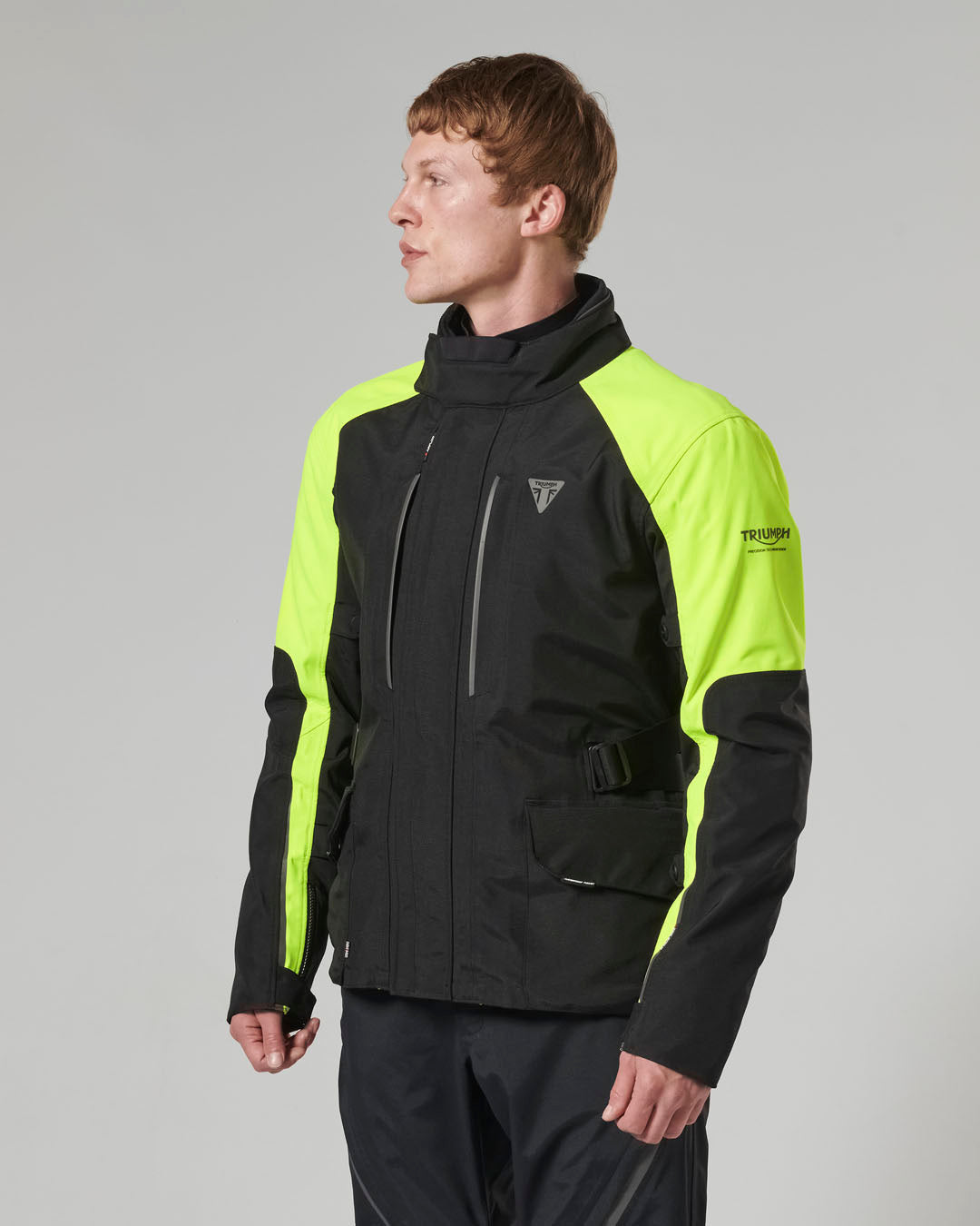 Tourer Bright Jacket in Black and Fluoro - SS23