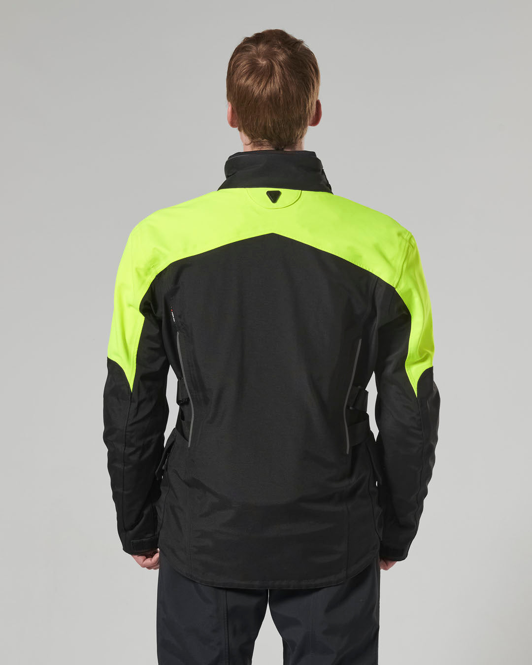 Tourer Bright Jacket in Black and Fluoro - SS23