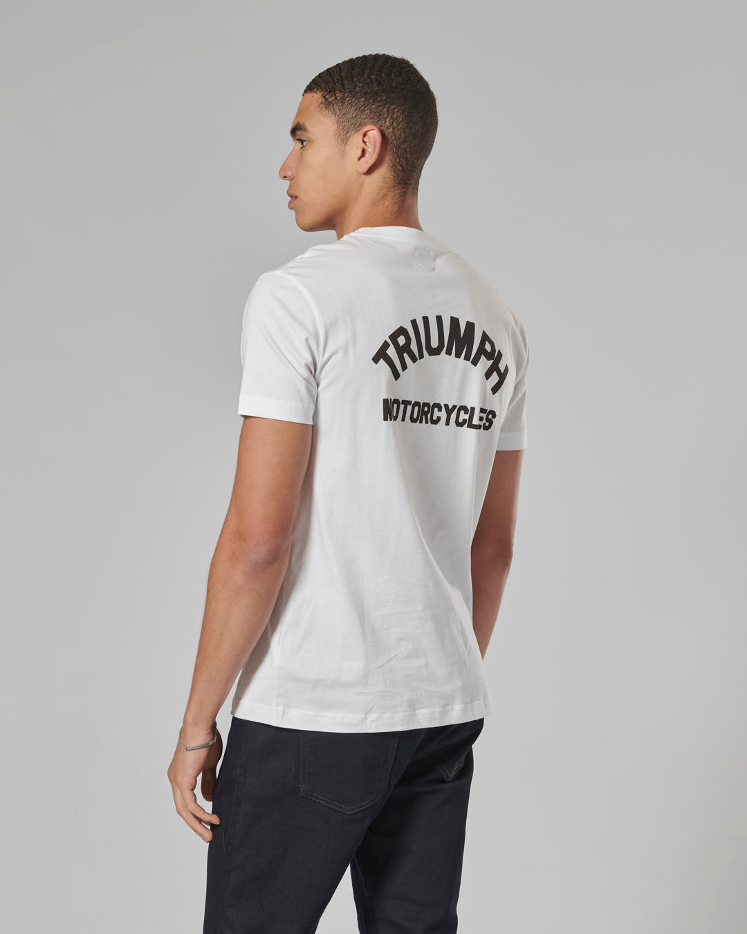 Ditchling Back Logo Pocket Tee in White