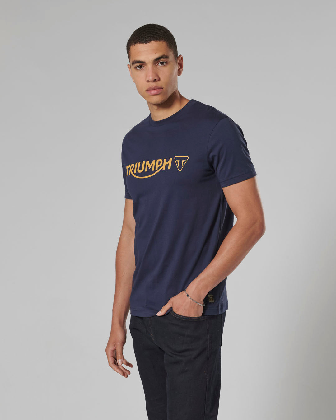Cartmel Logo Tee in Navy