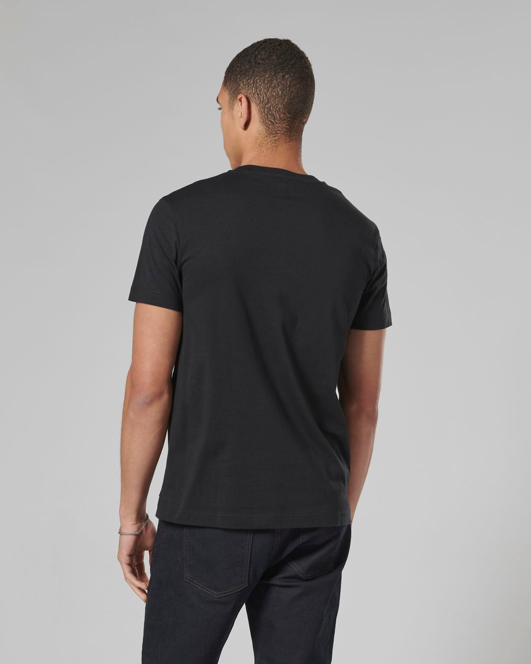 Helston Printed Logo Tee Black