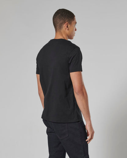 Helston Printed Logo Tee Black
