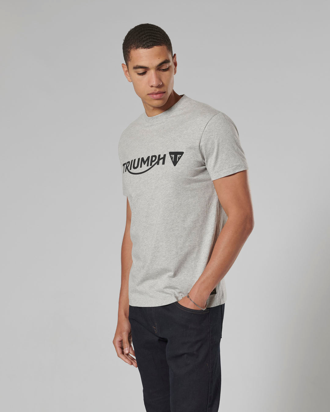 Cartmel Logo Tee in Grey
