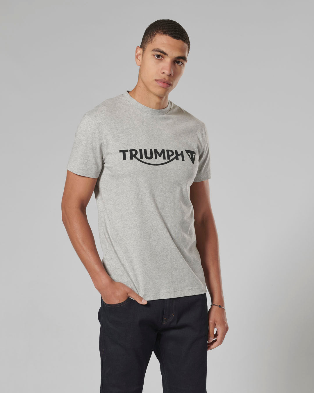 Cartmel Logo Tee in Grey