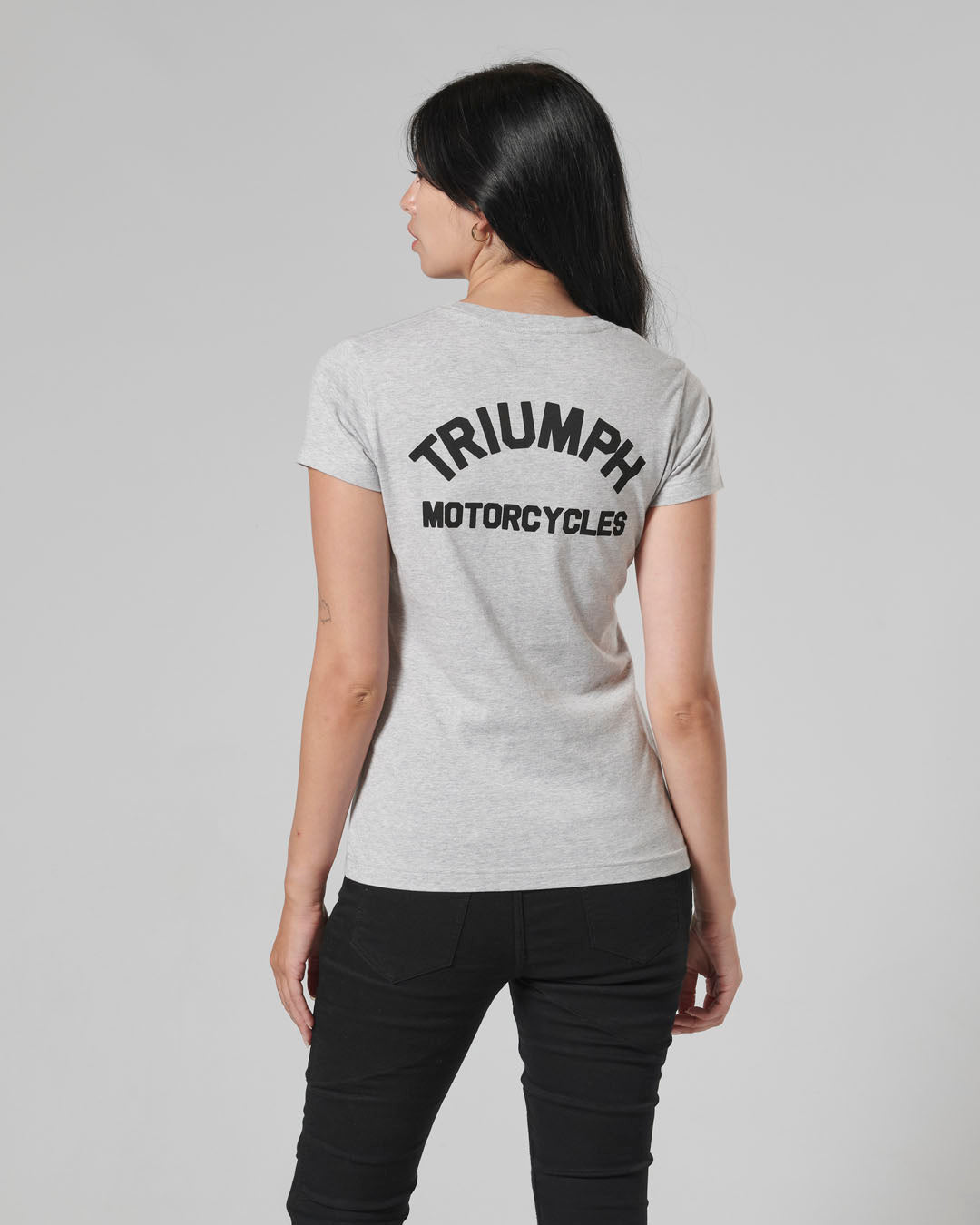 Sydney Womens Pocket Tee in Grey