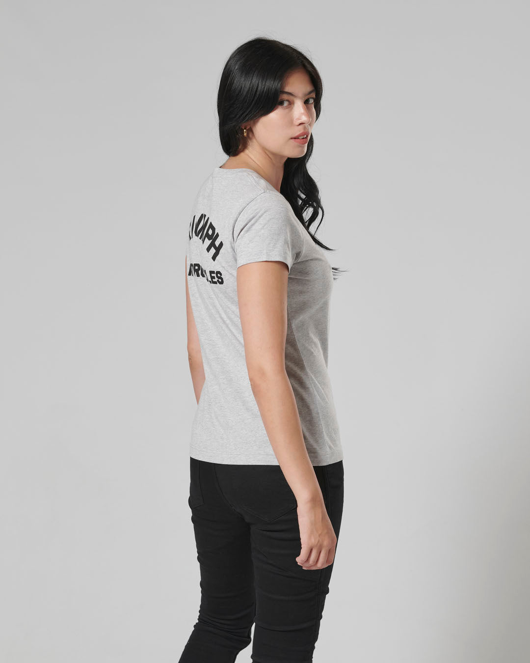 Sydney Womens Pocket Tee in Grey